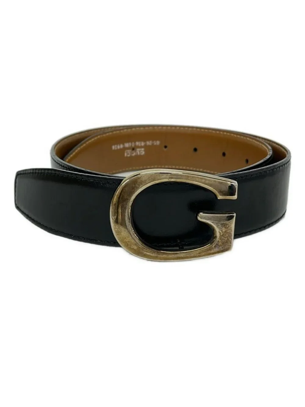 Gucci Belt 65 26 Black Leather Gucci Calfskin Double G 30mm Belt 65 26 Black 1843873  main image 3